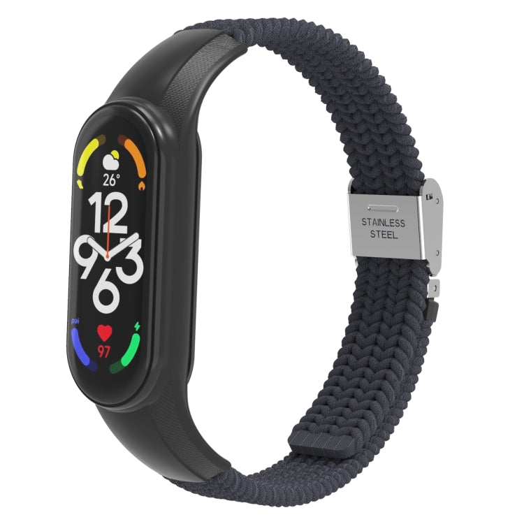 Adjustable Nylon Braided Integrated Watch Band, For Xiaomi Mi Band 7