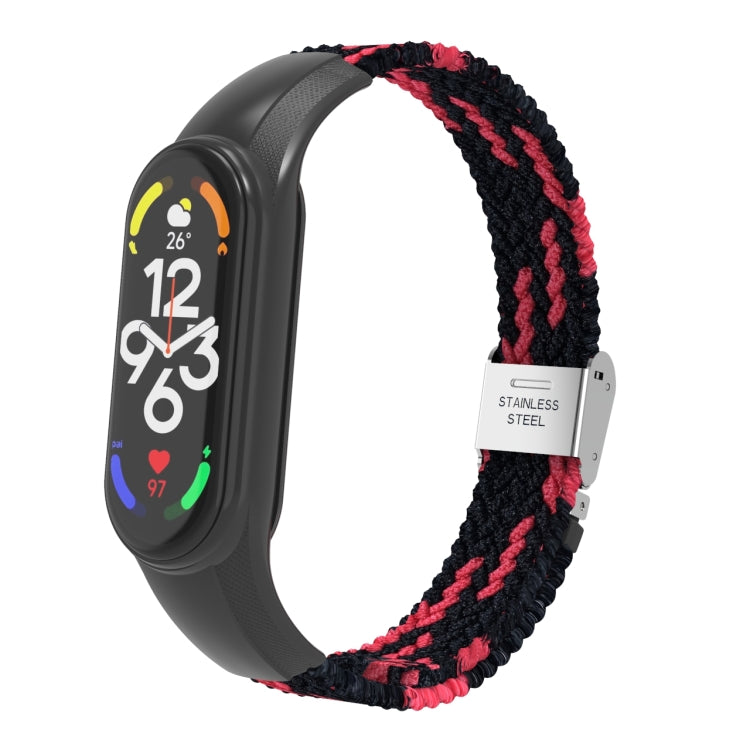 Adjustable Nylon Braided Integrated Watch Band, For Xiaomi Mi Band 7
