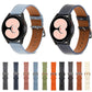 Plain Weave Leather Watch Band, For Samsung Galaxy Watch4 40mm / 44mm