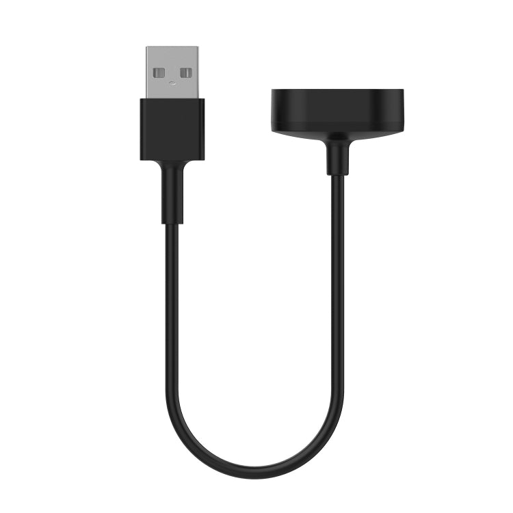 Black USB charging cable with 2-pin connector, for Fitbit Inspire smartwatch