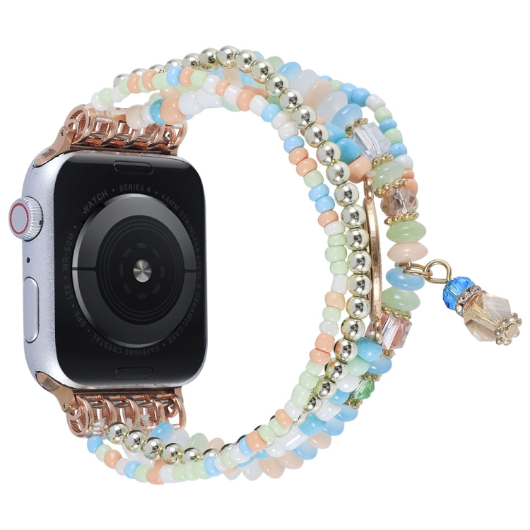 Eye Bead Chain Watch Band For Apple Watch Series, 7 41mm / 6&SE&5&4 40mm / 3&2&1 38mm, 7 45mm / 6&SE&5&4 44mm / 3&2&1 42mm