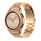 Gold steel smartwatch strap with rose-gold case and gold-toned dial watch