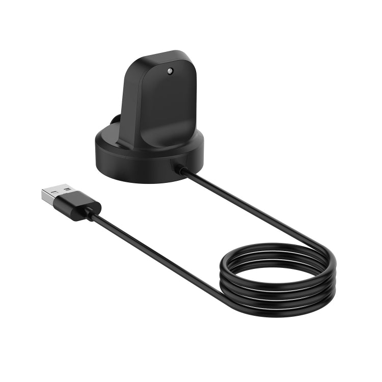 Black magnetic charging stand with USB cable for Fitbit Inspire