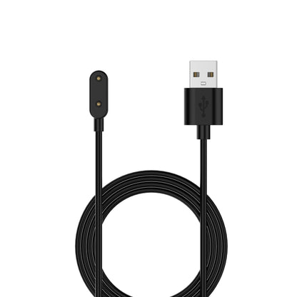 Black magnetic charging cable with coiled wire, USB-A plug, and magnetic connector.