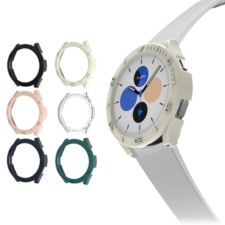 PC Frame Half-pack Watch Case with Scale, For Samsung Galaxy Watch4 40mm, For Samsung Galaxy Watch4 44mm