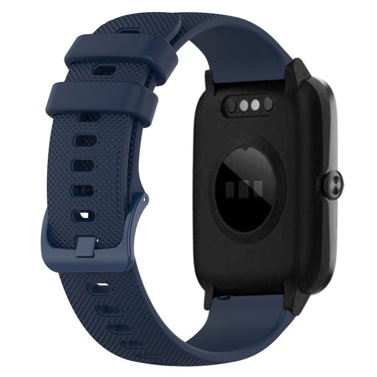 19mm Silicone Plaid Watch Band, For ID205 / Willful SW021