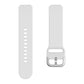 19mm Electroplating Buckle Silicone Watch Band, For ID205 / Willful SW021