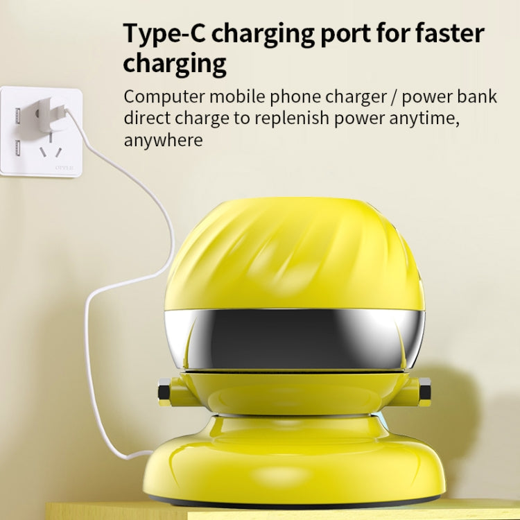 Yellow skipping rope machine with charging cable connected and digital top display