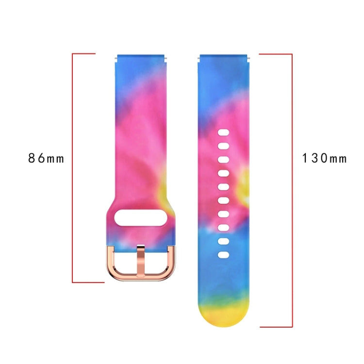 Silicone watch band size chart: 86mm and 130mm measurements