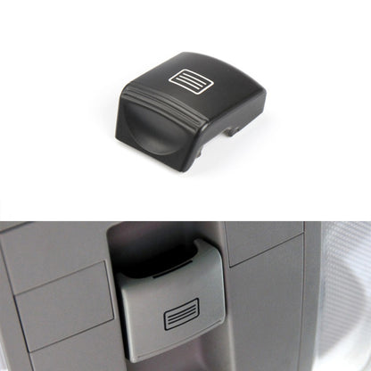 Car sunroof window switch button, black housing with vent icon