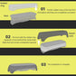 Watch band installation diagram showing host, rubber ring, and watch case steps.