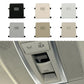 Car dome light switch button set, flat beige, grey, and white with lamp icon