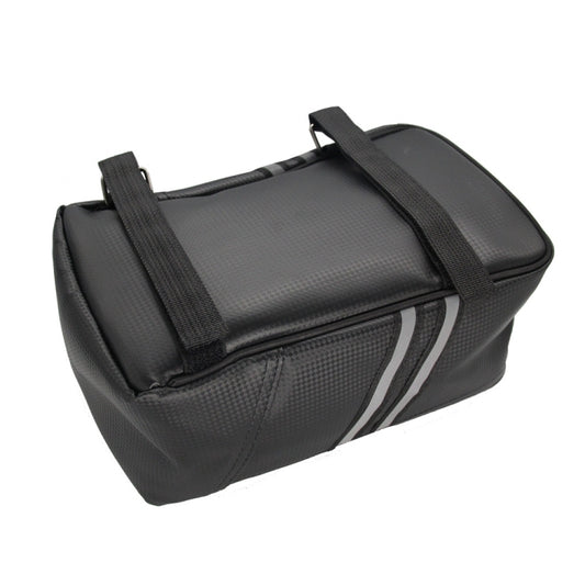 Motorcycle Waterproof PU Leather Rack Rear Carrier Bag, Capacity: 8L with Rain Cover, 8L