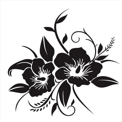 D-798 Flowers Bloom Pattern Car Modified Decorative Sticker, D-798