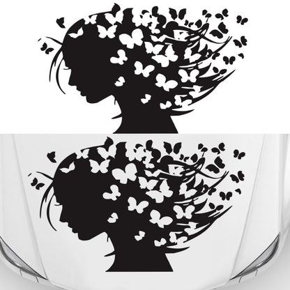D-956 Butterfly Girl Pattern Car Modified Decorative Sticker, D-956