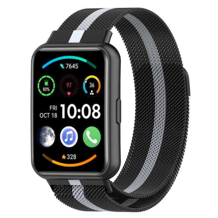 For Huawei Watch Fit 2 Milan Magnetic Stainless Steel Watch Band