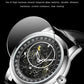 Sanda 7001 Leather Strap Luminous Waterproof Mechanical Watch