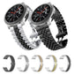 Set of five-bead stainless steel watch bands in black, silver, gold, and rose-gold