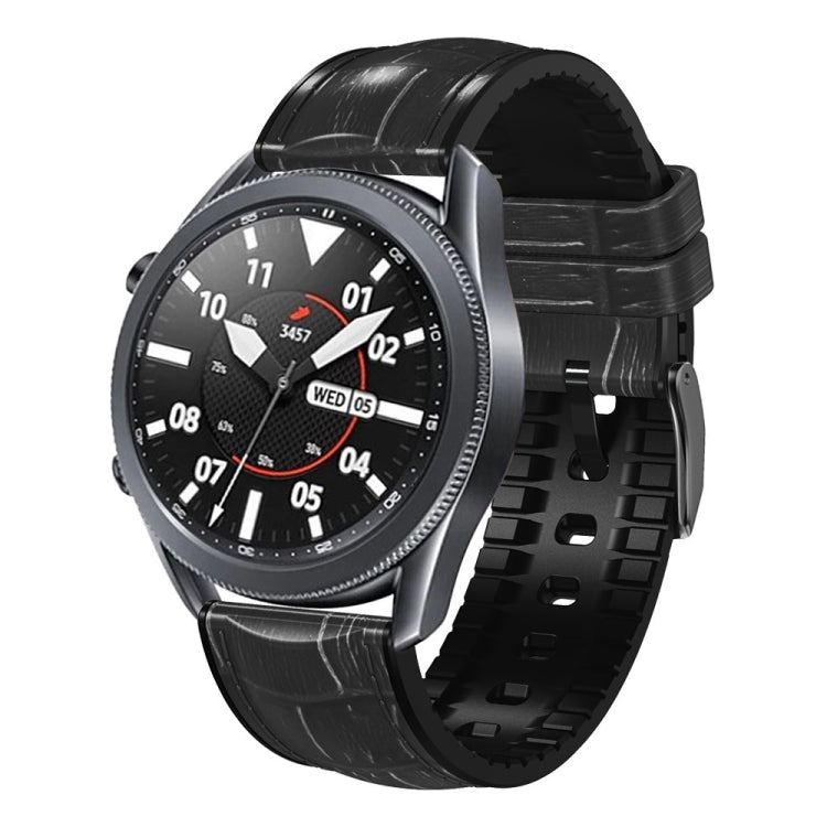For Huawei Watch GT3 Pro 46mm Bamboo Joint Texture Silicone Leather Watch Band
