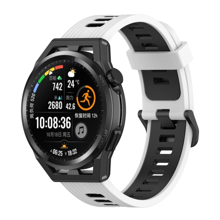 22mm Stripe Two-color Silicone Watch Band, For Honor Watch GS 3