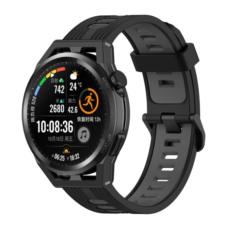 22mm Stripe Two-color Silicone Watch Band, For Honor Watch GS 3