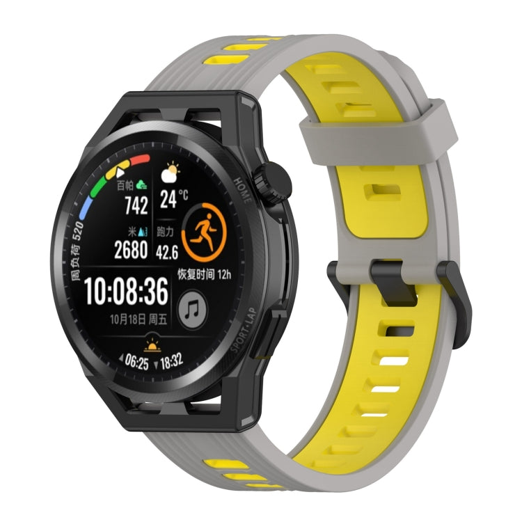 22mm Stripe Two-color Silicone Watch Band, For Honor Watch GS 3