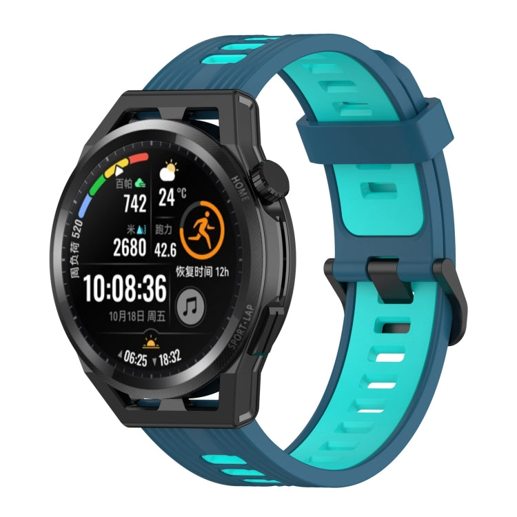 22mm Stripe Two-color Silicone Watch Band, For Honor Watch GS 3