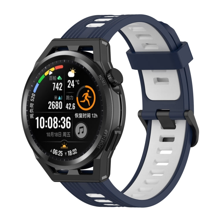 22mm Stripe Two-color Silicone Watch Band, For Honor Watch GS 3
