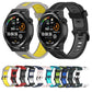 22mm Stripe Two-color Silicone Watch Band, For Honor Watch GS 3