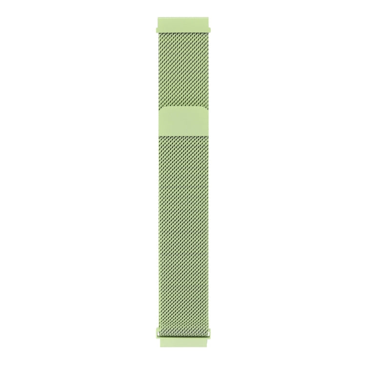 Mint green milan chain watch band strap with rectangular clasp ends