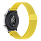 Yellow milan chain metal watch band with rectangular clasp