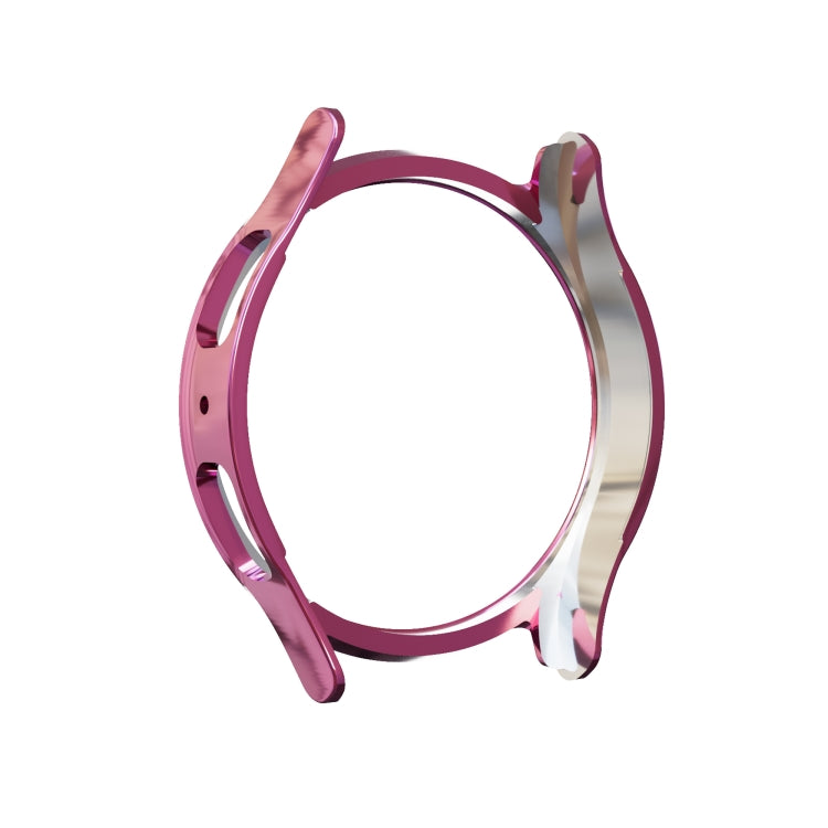 Pink watch case bezel with diamond rhinestone trim and curved protective arms