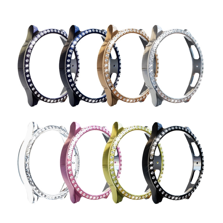 Rhinestone diamond hollow watch case bands, multiple colors with split frame clips