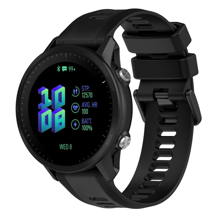 22mm Silicone Twill Watch Band, For Garmin Forerunner 955