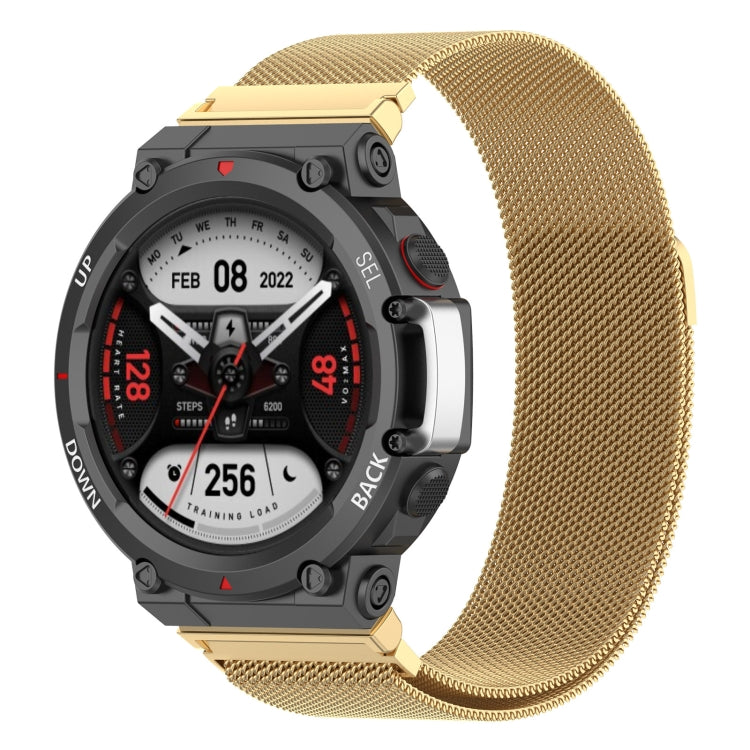 For Huami Amazfit T-Rex 2 Milan Stainless Steel Watch Band