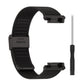 For Huami Amazfit T-Rex 2 Snap-fit Stainless Steel Mesh Watch Band