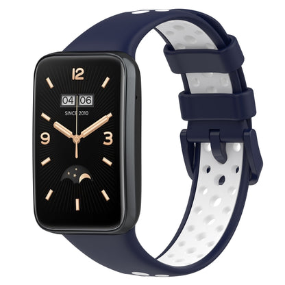 For Xiaomi Mi Band 7 Pro Two-Color Breathable Silicone Watch Band