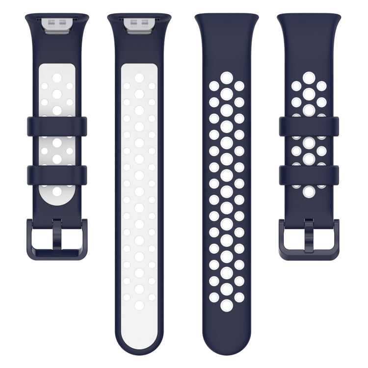 For Xiaomi Mi Band 7 Pro Two-Color Breathable Silicone Watch Band