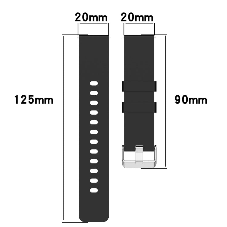 20mm Steps Style Silicone Watch Band, For Amazfit Bip 3