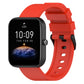 20mm Step Silicone Strap Stainless Steel Black Buckle, For Amazfit Bip 3