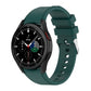 Dark green silicone watch band with perforated strap and metal pin for Galaxy Watch