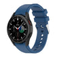 Dark blue silicone watch band with perforated strap and metal pin for Galaxy Watch