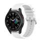 Silicone watch band, white perforated strap with pin buckle and side lugs