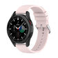 20mm round-tail silicone watch band, pale pink, metal clasp and pierced strap holes