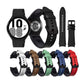 Silicone + Leather Black Buckle Watch Band, For Samsung Galaxy Watch5 Pro 45mm/5 44mm/5 40mm