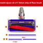 Velvet strip floor brush roller attachment with purple frame and red insert