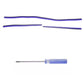 Purple velvet strip hose attachment with flexible strips and clear connector handle
