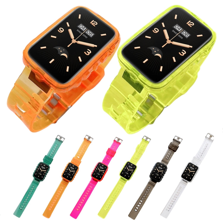 Integrated Transparent Silicone Watch Band, For Xiaomi Mi Band 7 Pro