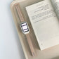 Double-riveted leather watch band, light tan, for Mi Band 7 Pro.