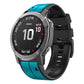 Vertical Stripes Two-color Silicone Watch Band, For Garmin Fenix 7, For Garmin Fenix 7X